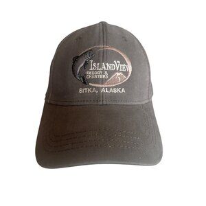 Islandview Resort & Charters Sitka Alaska Gray Baseball Cap Adjustable Strap Cot